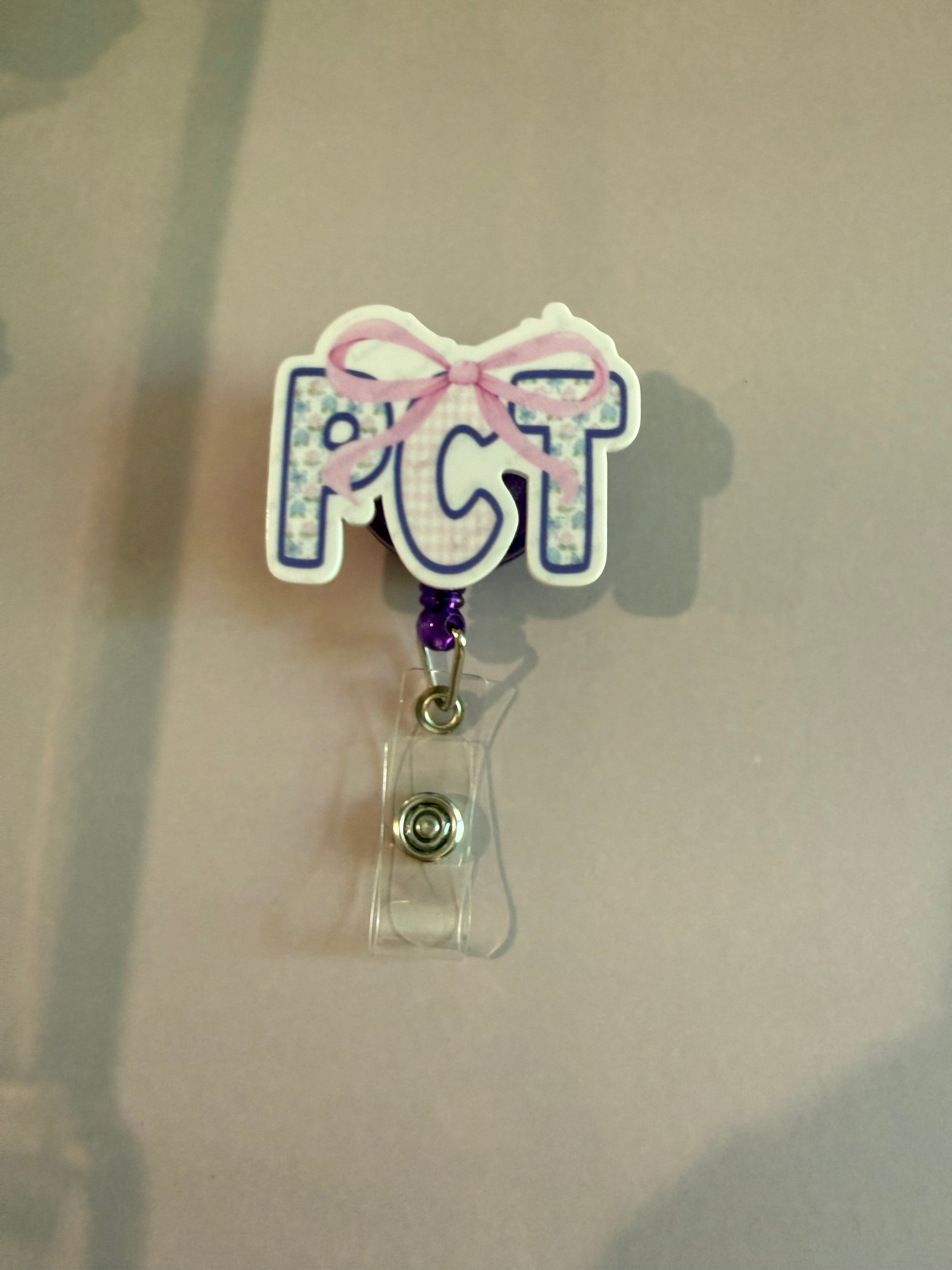 Interchangeable Non-Beaded Badge Reel “PCT”