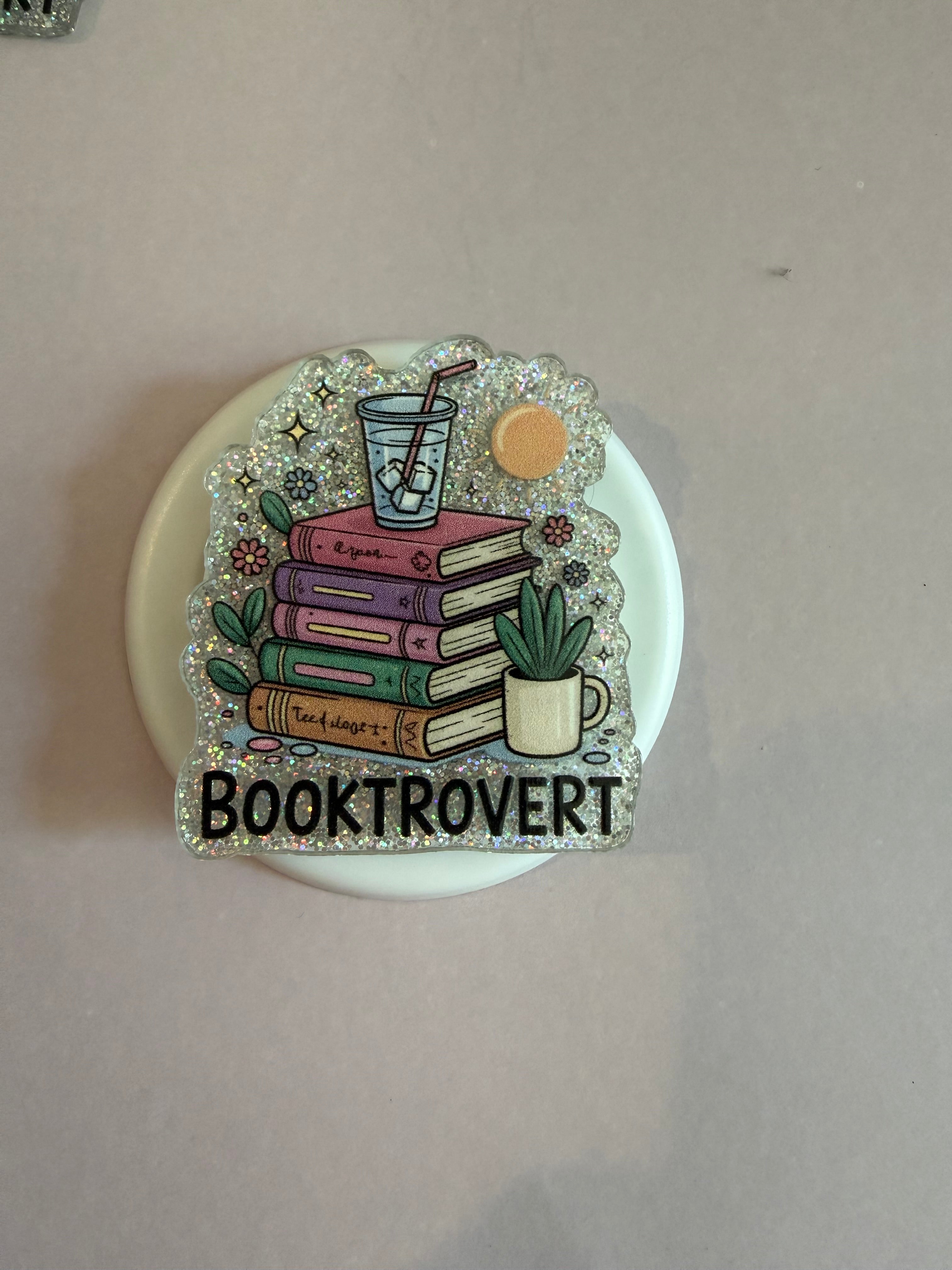 Mag Safe Popsocket “Booktrovert”