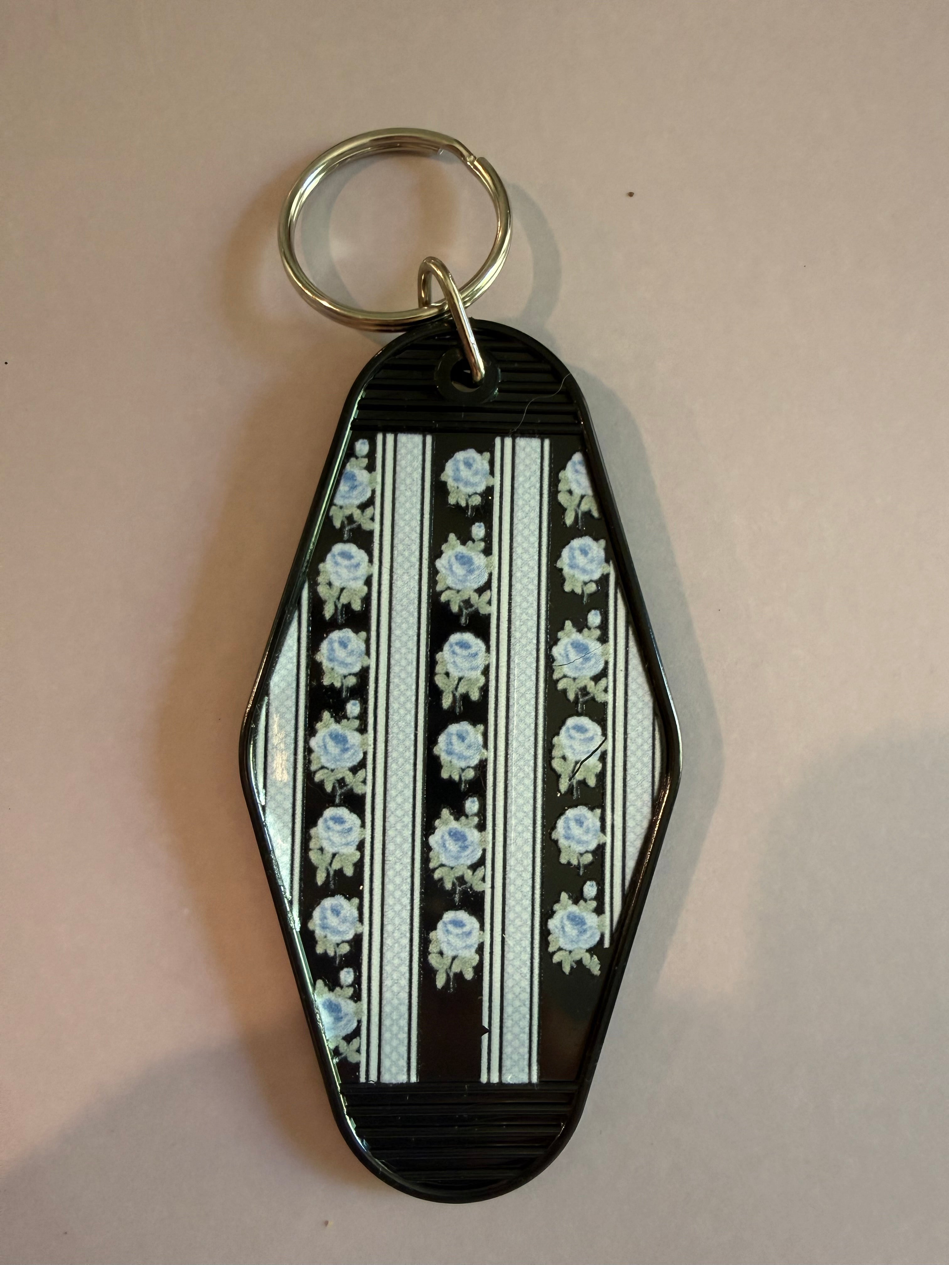 Keychain “blue flowers”