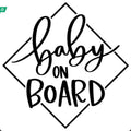 Decal, baby on board