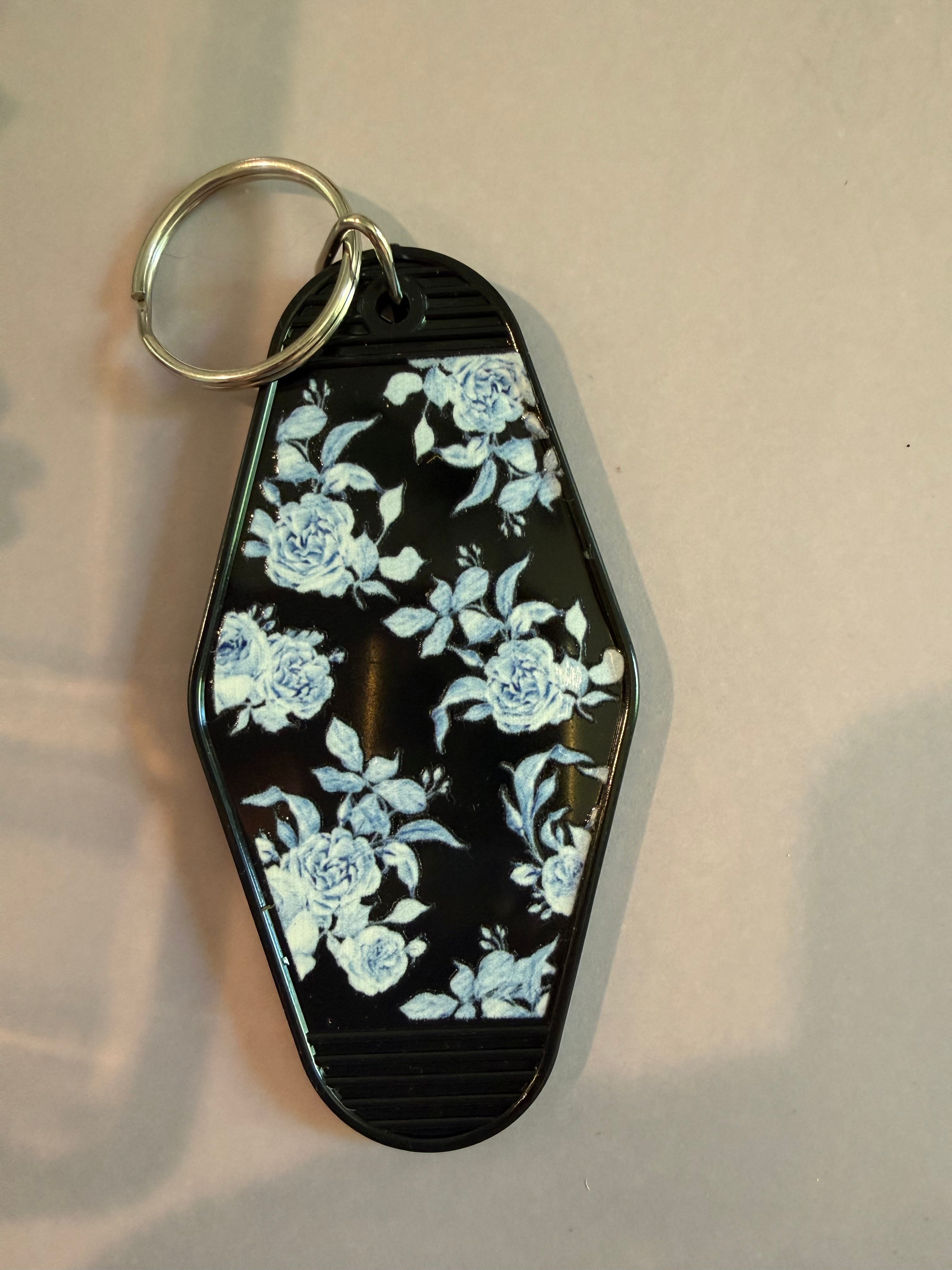 Keychains “blue flowers”