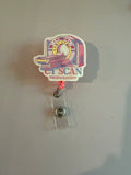 Interchangeable Non-Beaded Badge Reel “CT Scan Tech”