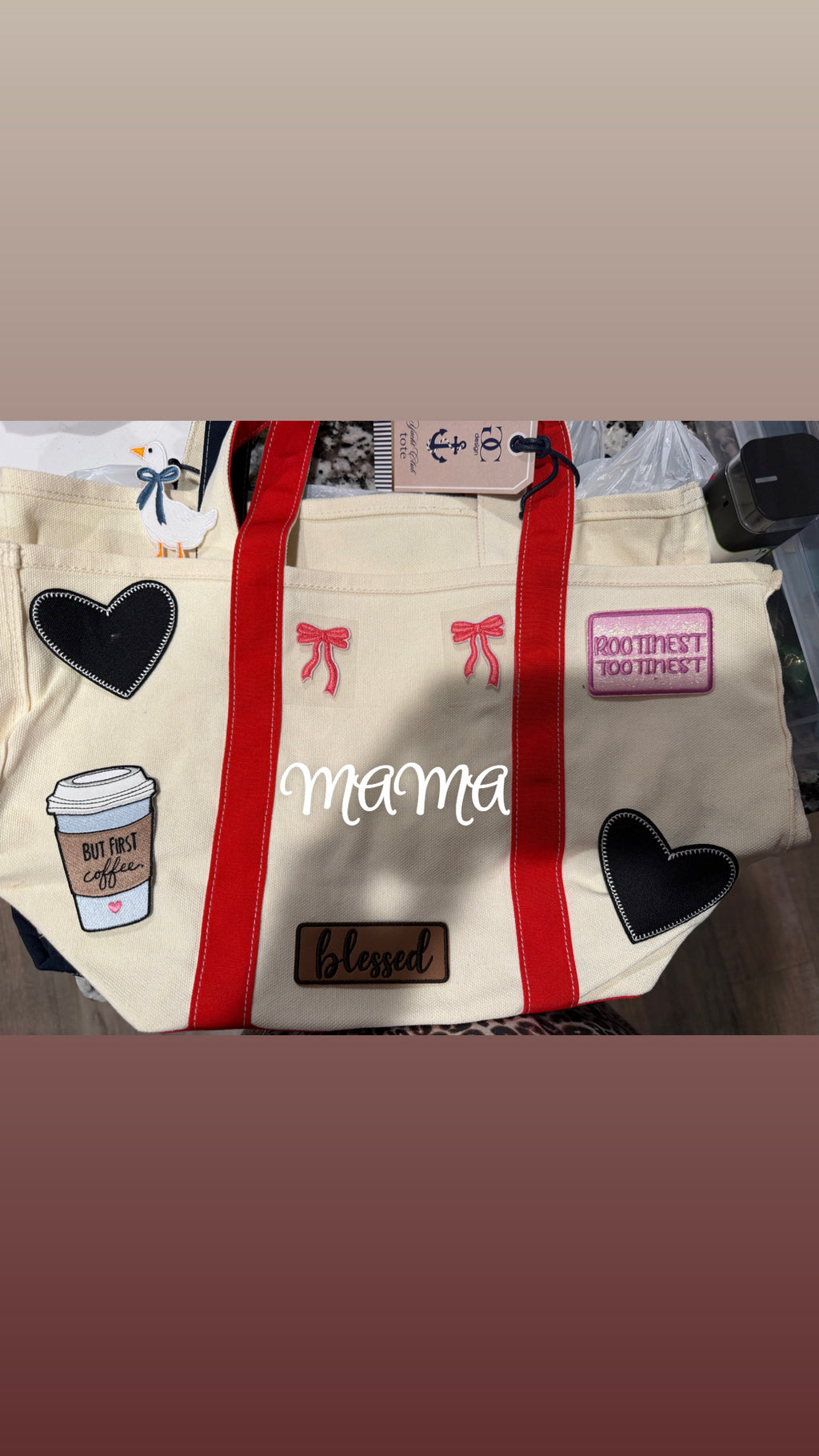Large Custom Canvas Bag